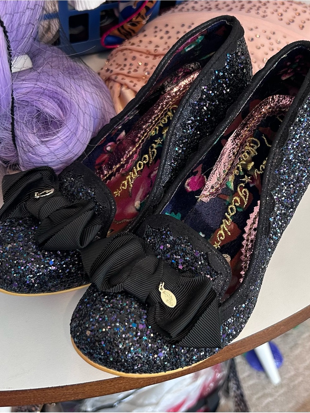 New Irregular Choice Sparkly Bow Heel - Picture 5 of 5